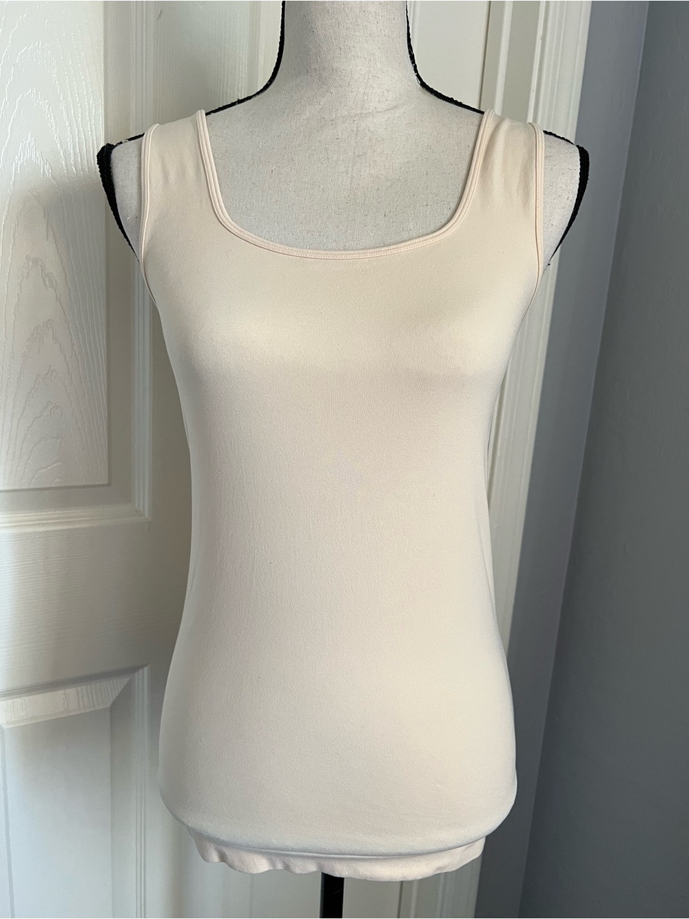 Nine West Soft Pink Scoop Neck Essential Tank